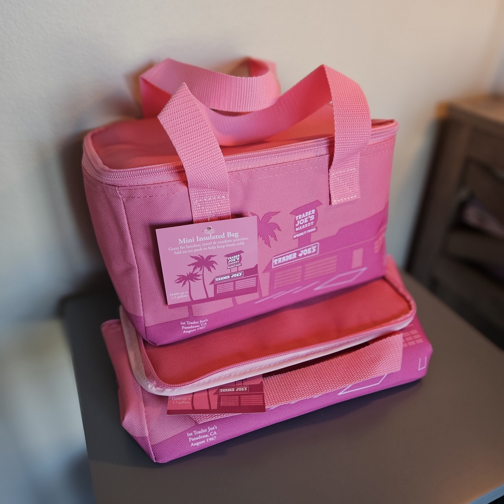 Trader Joe's Pink Mini Insulated Bag